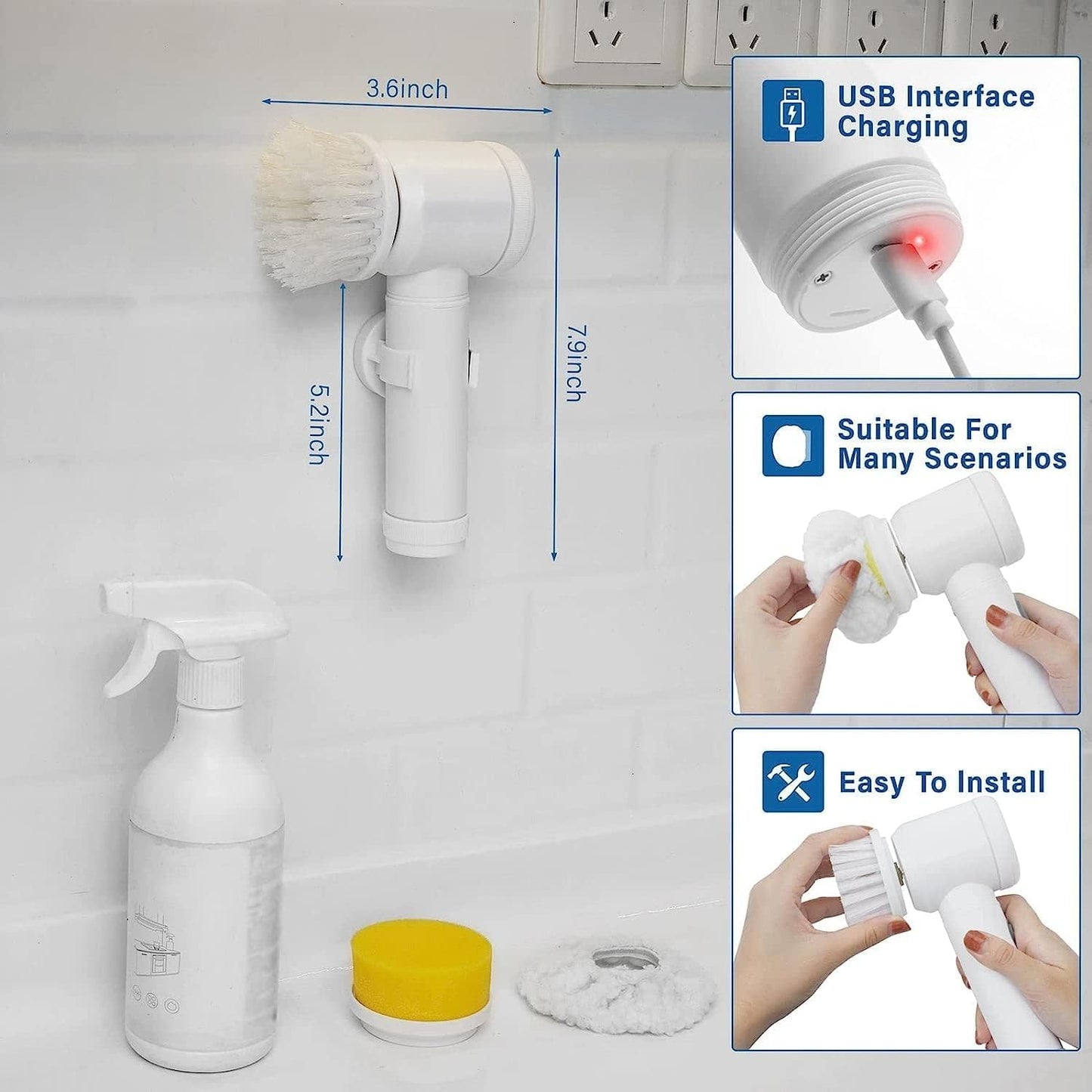 SpinPro™ Electric Scrubber - 5 in 1