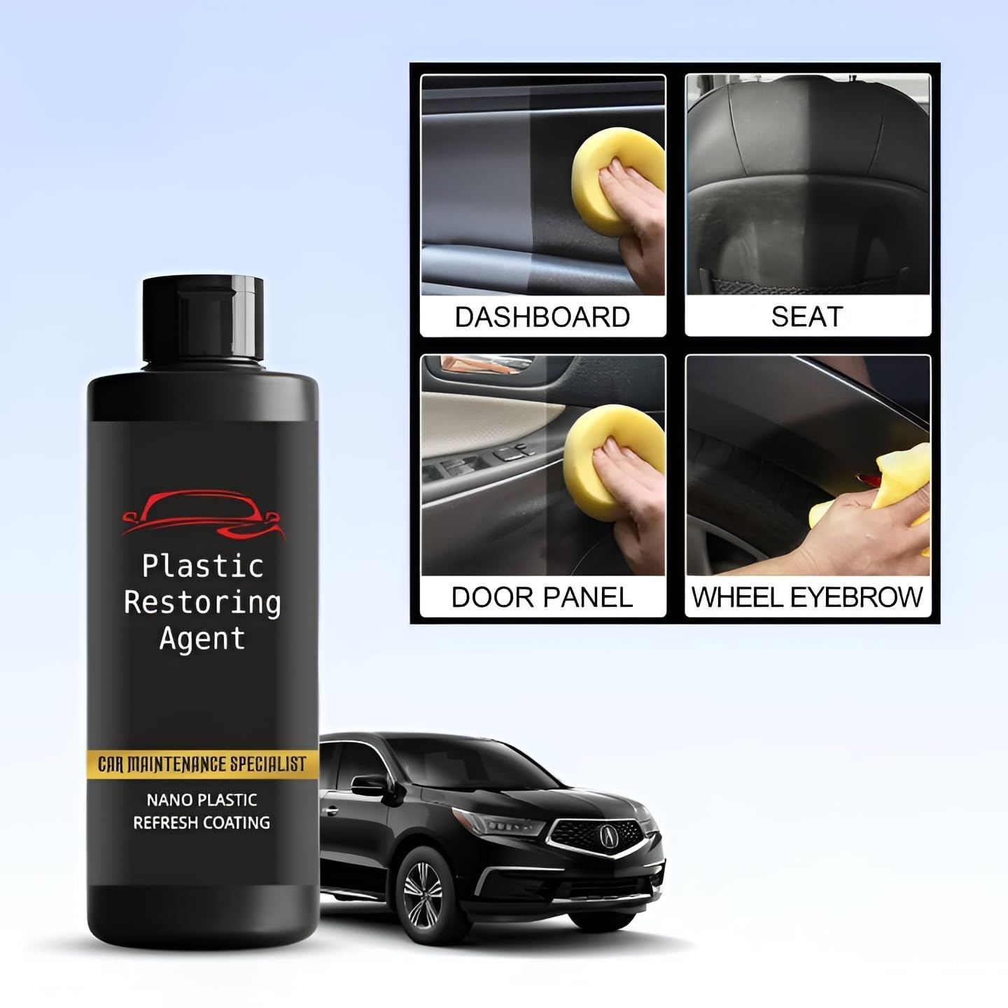 ShinePro™ Plastic Restorer – Make Faded Plastic Look BRAND NEW! (Pack of 2)