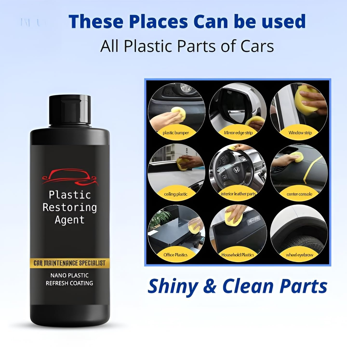 ShinePro™ Plastic Restorer – Make Faded Plastic Look BRAND NEW! (Pack of 2)