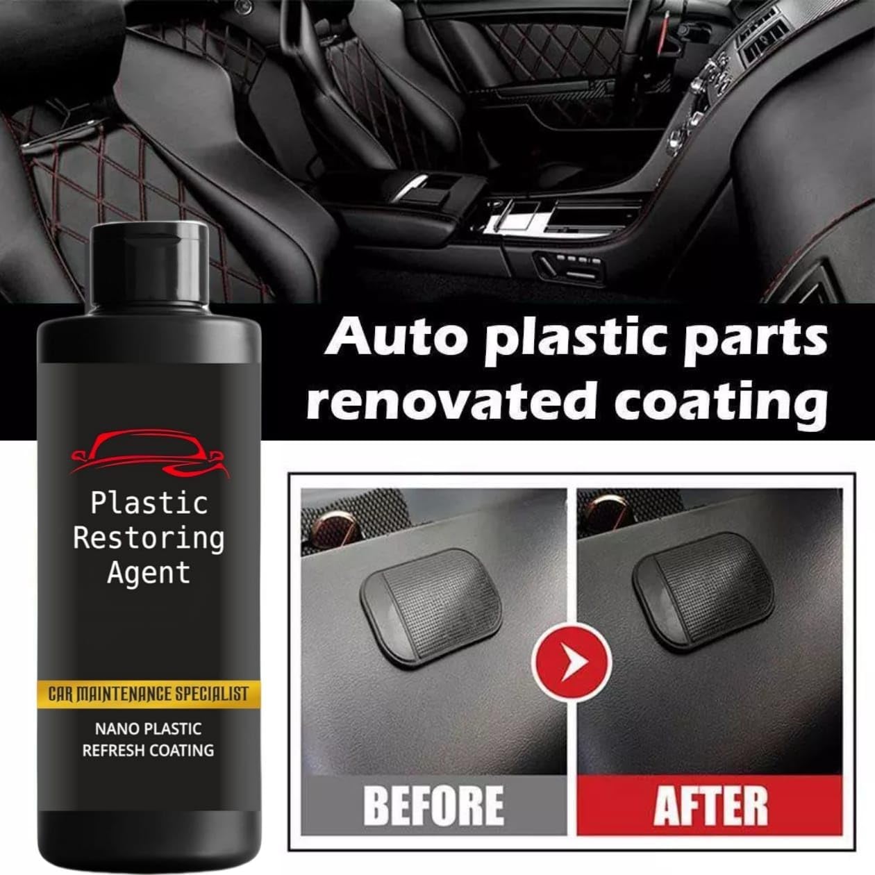 ShinePro™ Plastic Restorer – Make Faded Plastic Look BRAND NEW! (Pack of 2)