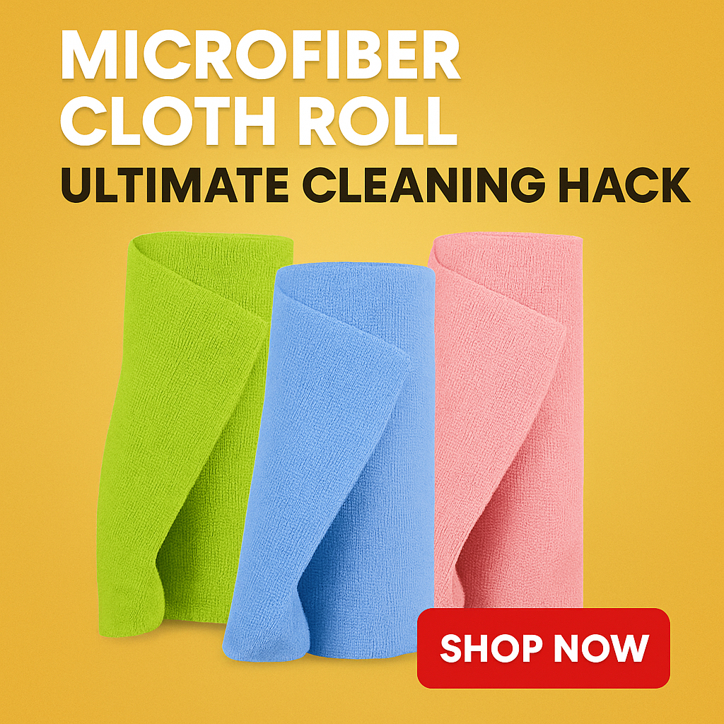 MaxWipe™ Microfiber Cloth Roll – Clean Smarter, Shine Faster
