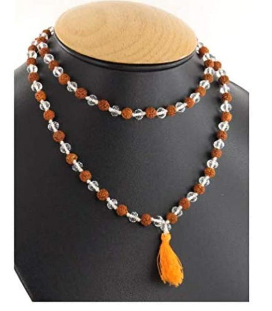 Sphatic Rudraksha Mala