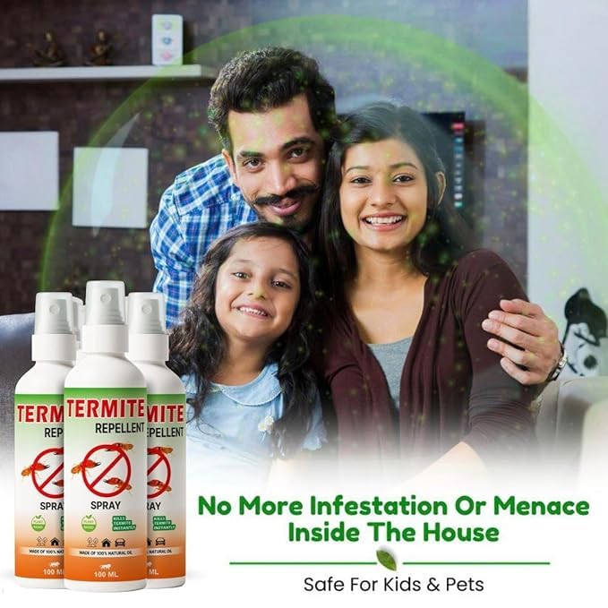 ZAVOK™ Herbal Termite Repellent Spray (150ml x 3) – Plant-Based & Child Safe