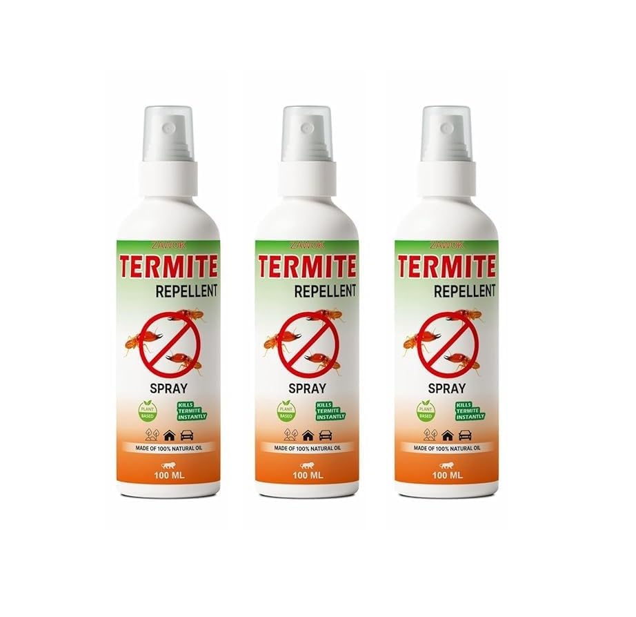 ZAVOK™ Herbal Termite Repellent Spray (150ml x 3) – Plant-Based & Child Safe