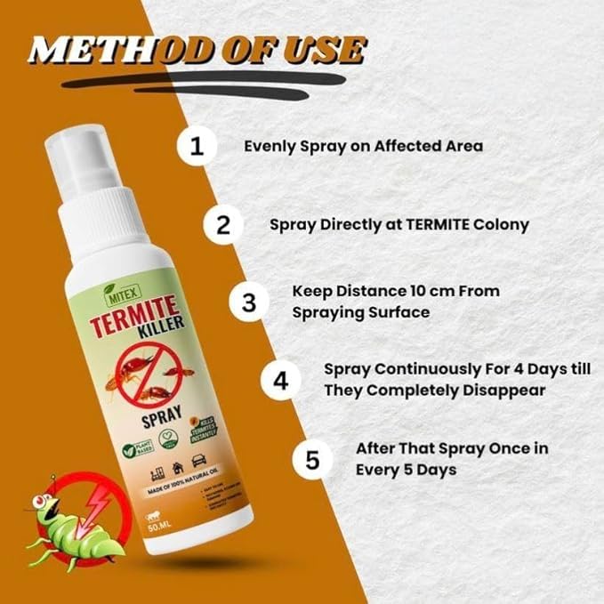 ZAVOK™ Herbal Termite Repellent Spray (150ml x 3) – Plant-Based & Child Safe