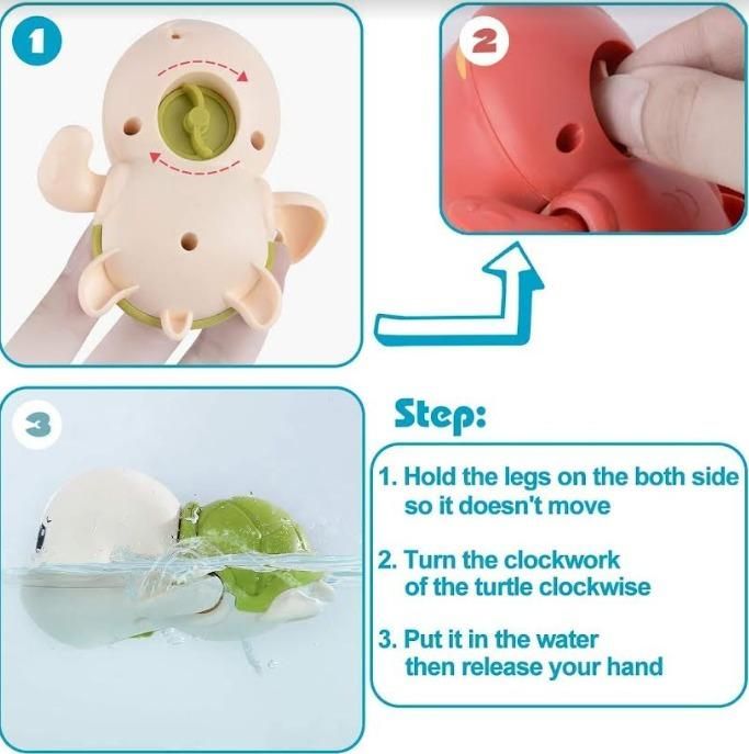 Wiggly Wave Turtle Bath Toy