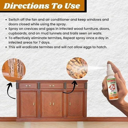 ZAVOK™ Herbal Termite Repellent Spray (150ml x 3) – Plant-Based & Child Safe