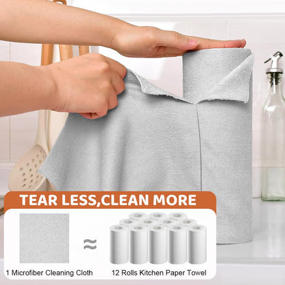 MaxWipe™ Microfiber Cloth Roll – Clean Smarter, Shine Faster