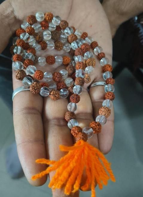 Sphatic Rudraksha Mala