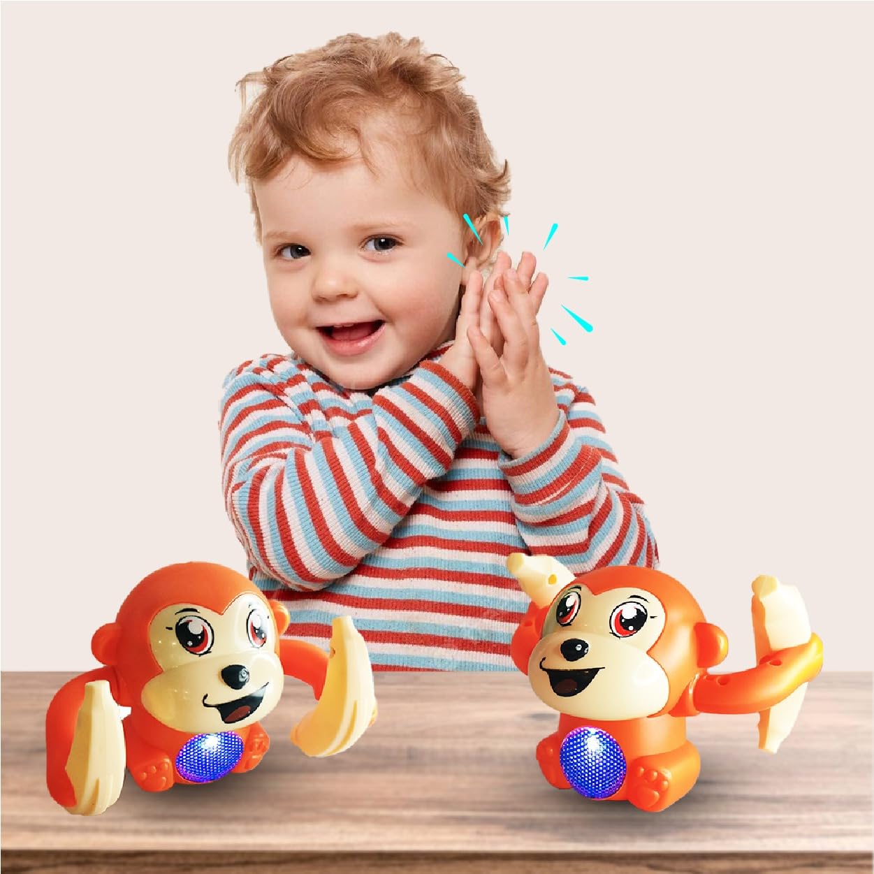 Dancing and Spinning Rolling Doll Tumble Monkey