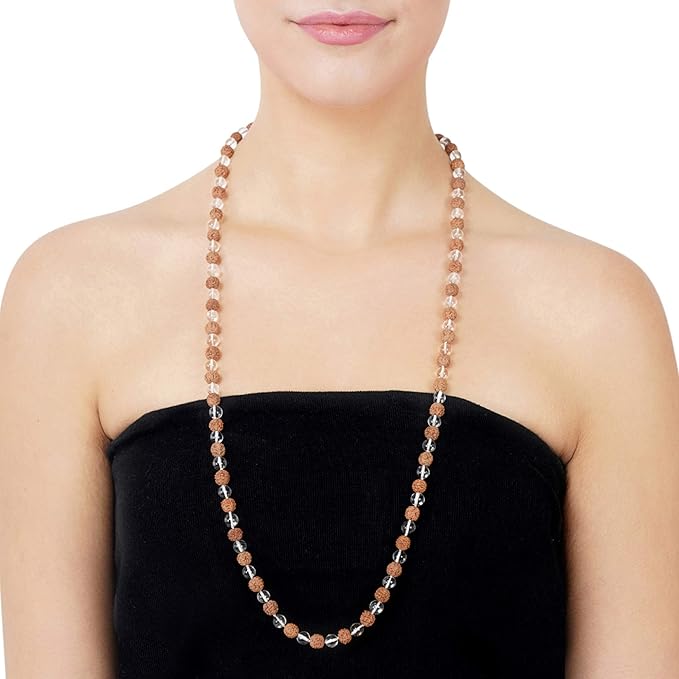 Sphatic Rudraksha Mala