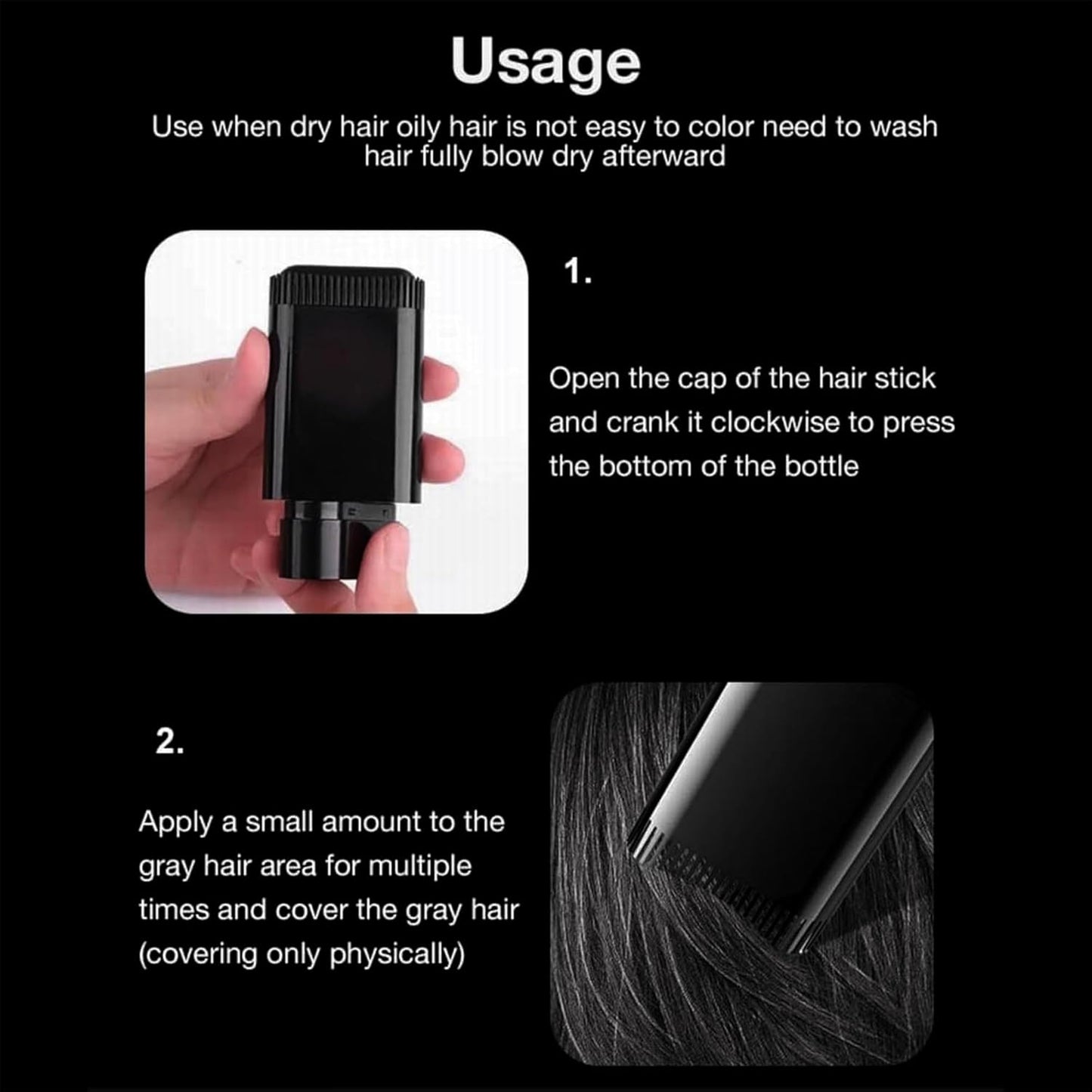 🖤 InstaCover™ Hair Concealer Stick