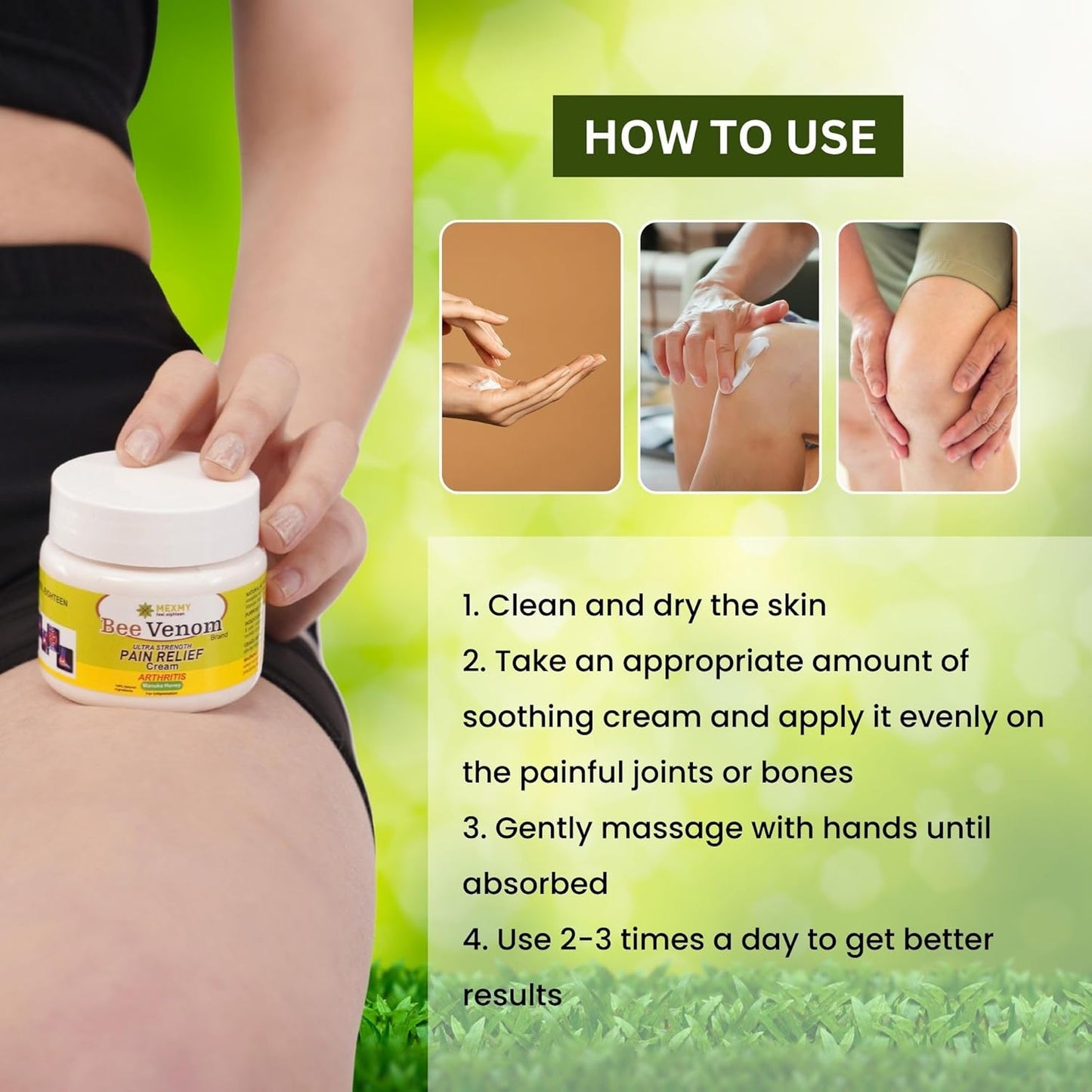 Bee Venom™ Ultra Relief Cream – Buy 1 Get 2 Free!