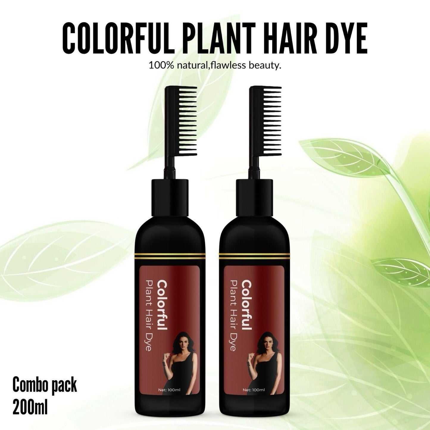 InstaColor™ Herbal Hair Dye Comb - Buy 1 Get 1 Free!