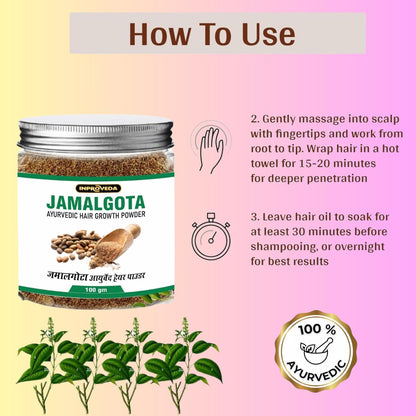 AyurVedaRoot™ Jamalgota Hair Powder