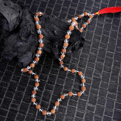 Sphatic Rudraksha Mala